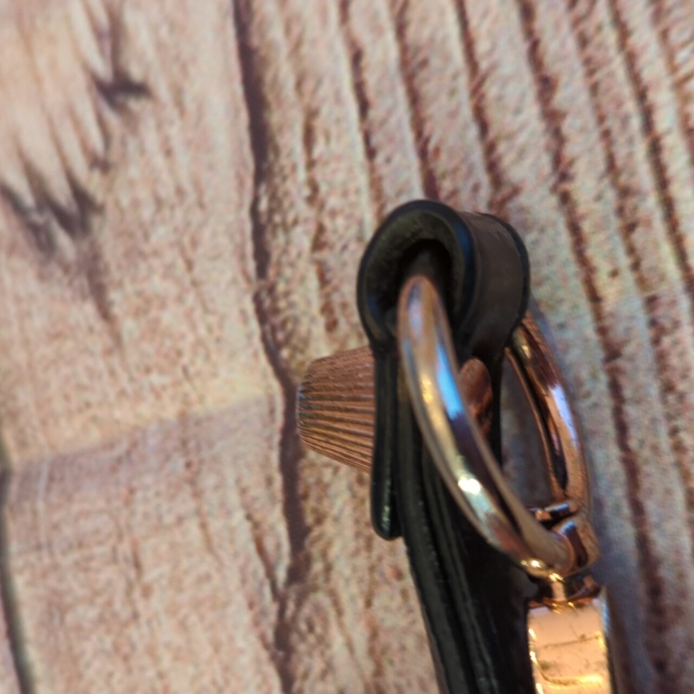 Alexander Wang Fumo Wallet Wrislet Strap Black Leather Rose Gold Hardware - Picture 7 of 10